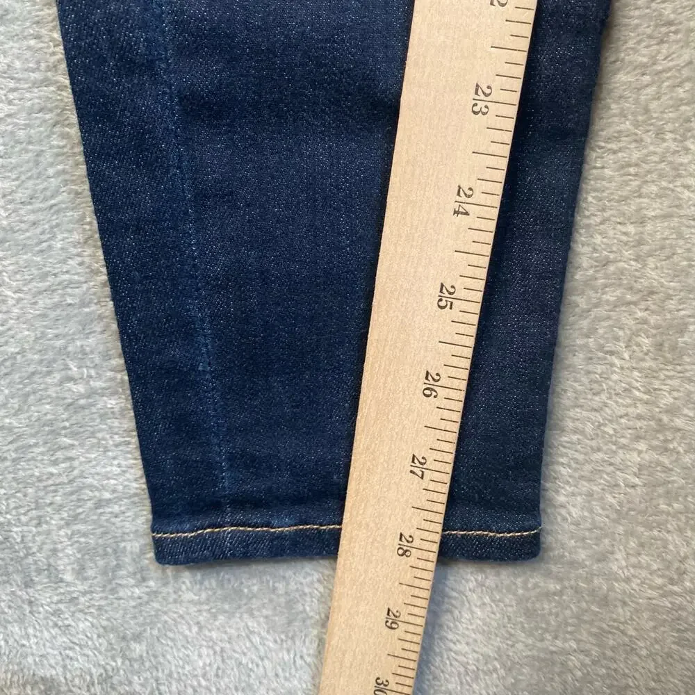 Frame Denim Jeans Women Size 25 Le High Skinny Crop Dark Blue Denim Stretch - Picture 10 of 14